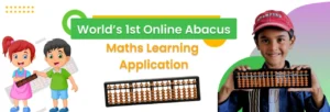 Kids learning abacus training for fast maths calculation